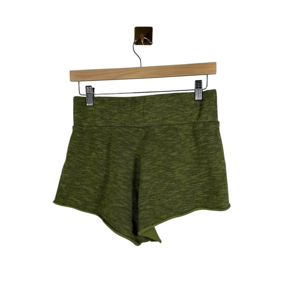 Free People Intimately Women’s Fleece Pull On Sweat Shorts in Green Size XS